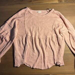 Pink Long Sleeve Top